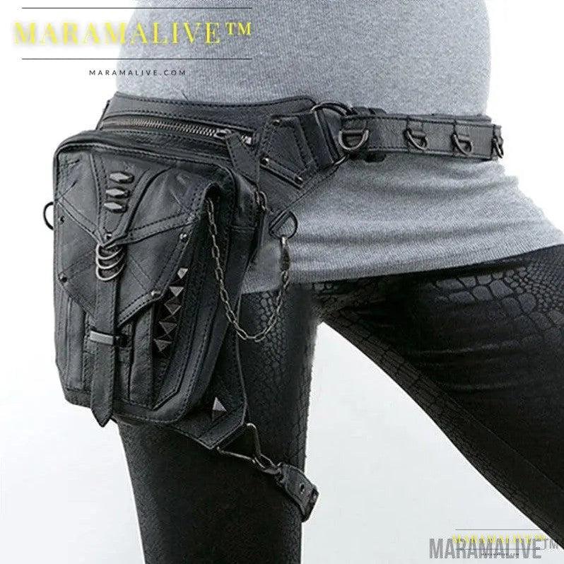 Steampunk Locomotive Bag Shoulder Messenger Bag Female Mobile Phone Waist Bag