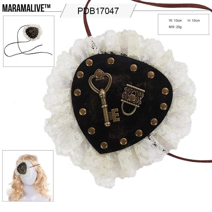 Steampunk Lolita Eyewear Eye Patch Cosplay Accessory