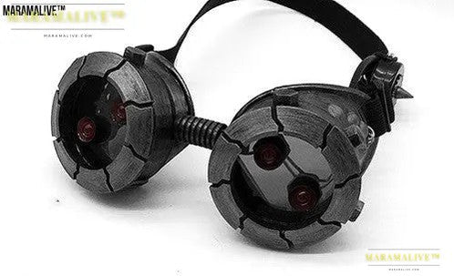 Steampunk Luminous Mask - Cosplay Gas Face Covering with lights