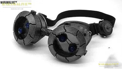 Steampunk Luminous Mask - Cosplay Gas Face Covering with lights