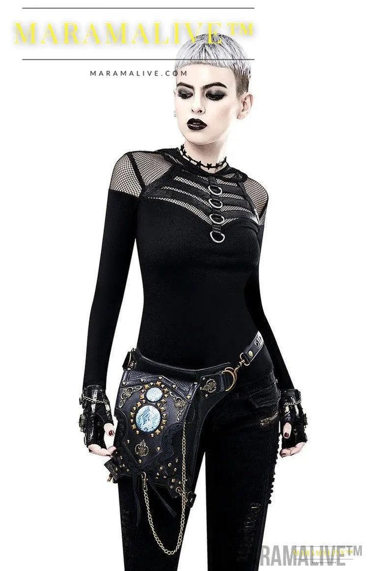 Steampunk One-shoulder Diagonal Bag Trendy Fashionable Practical Use Bag