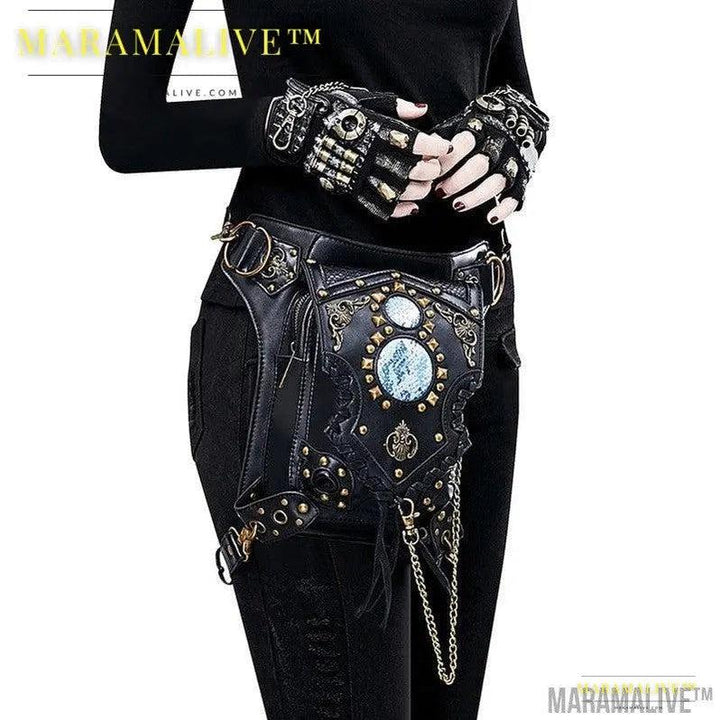 Steampunk One-shoulder Diagonal Bag Trendy Fashionable Practical Use Bag