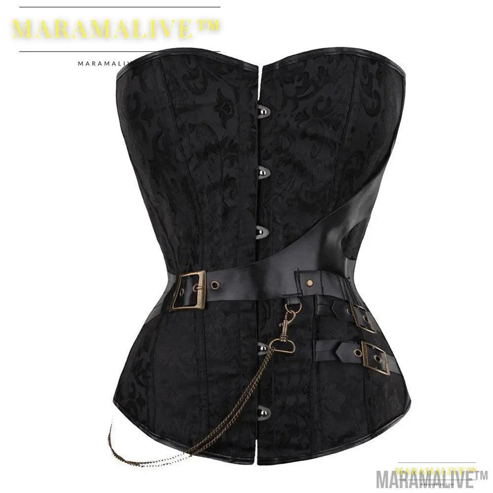 Steampunk Retro Corset, over Bust clothing. Worn to be seen.