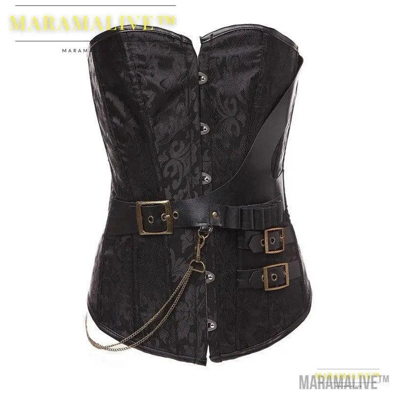 Steampunk Retro Corset, over Bust clothing. Worn to be seen.