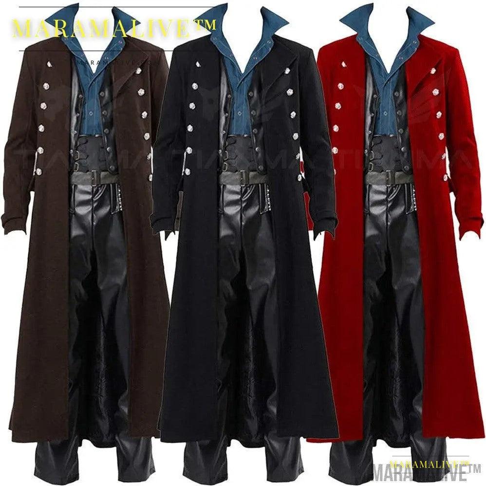 Steampunk Retro Gothic Coat Windbreaker Coat