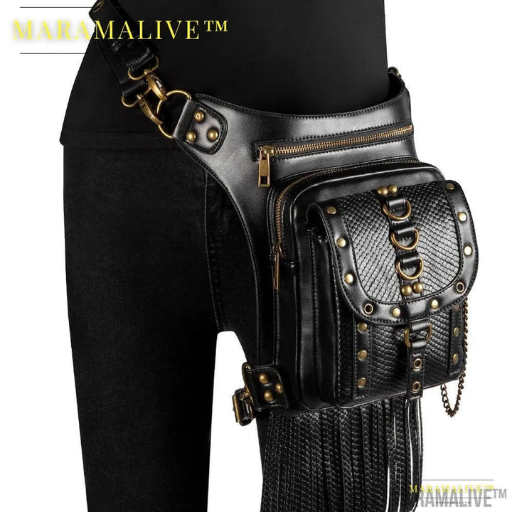 Steampunk Retro Vegan Cross-body bag for women