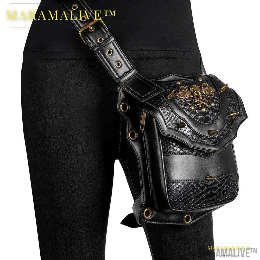 Steampunk Retro Vegan Cross-body bag for women