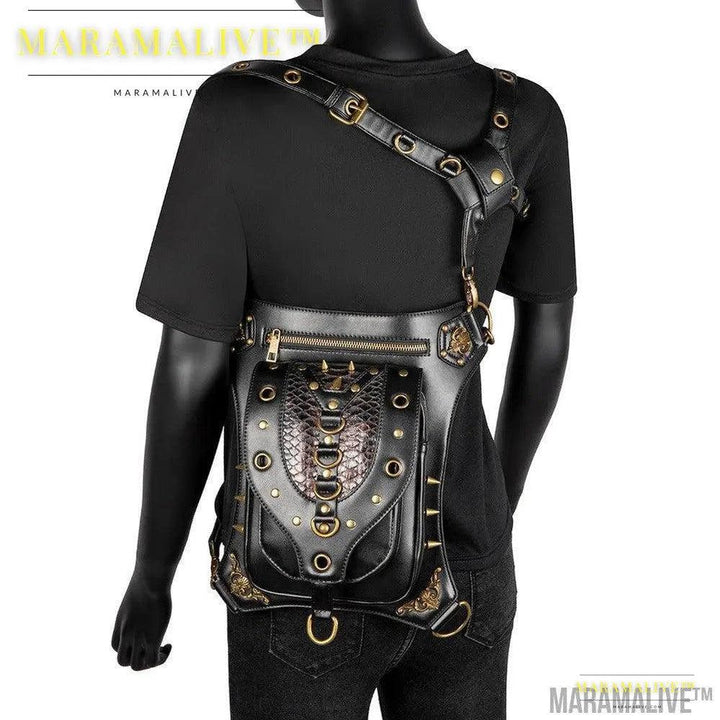 Steampunk Retro Vegan Cross-body bag for women