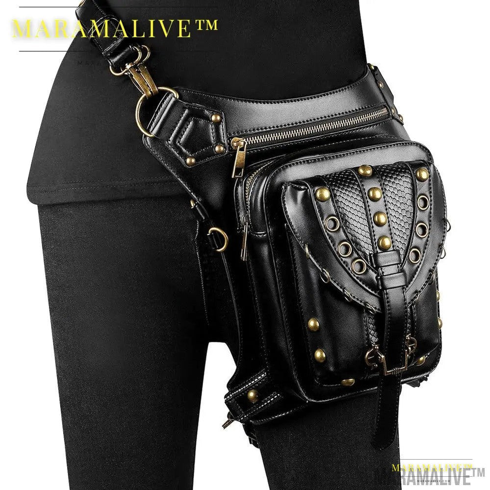 Steampunk Retro Vegan Cross-body bag for women