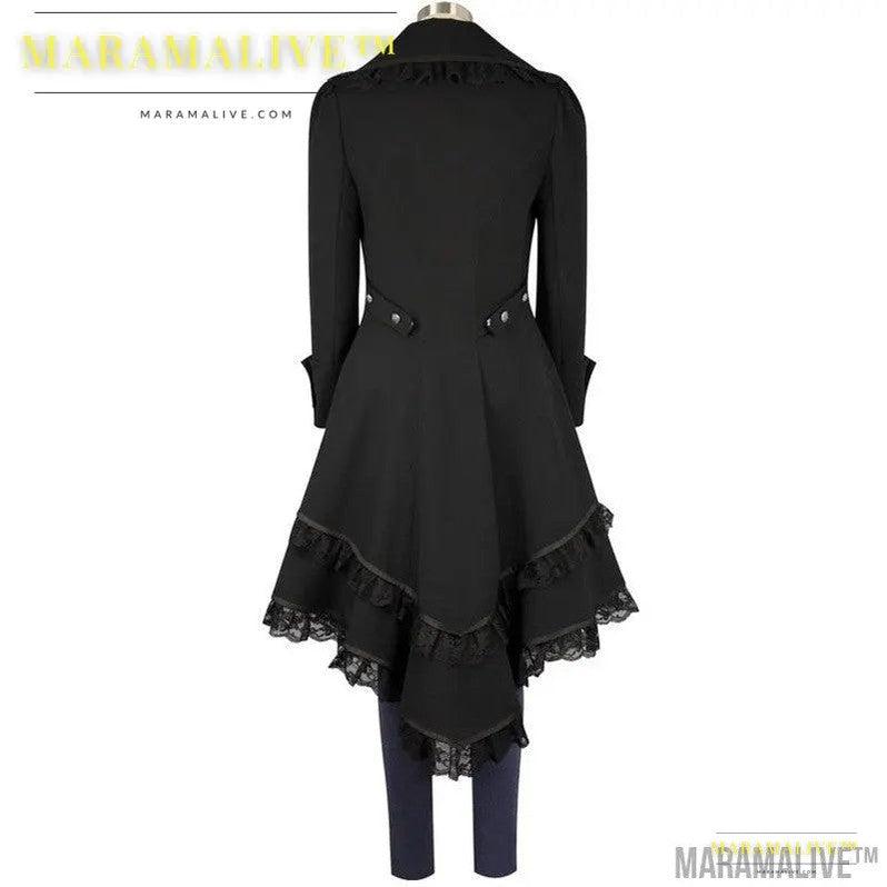 Steampunk Tuxedo Black Gothic Victorian Ladies Jacket