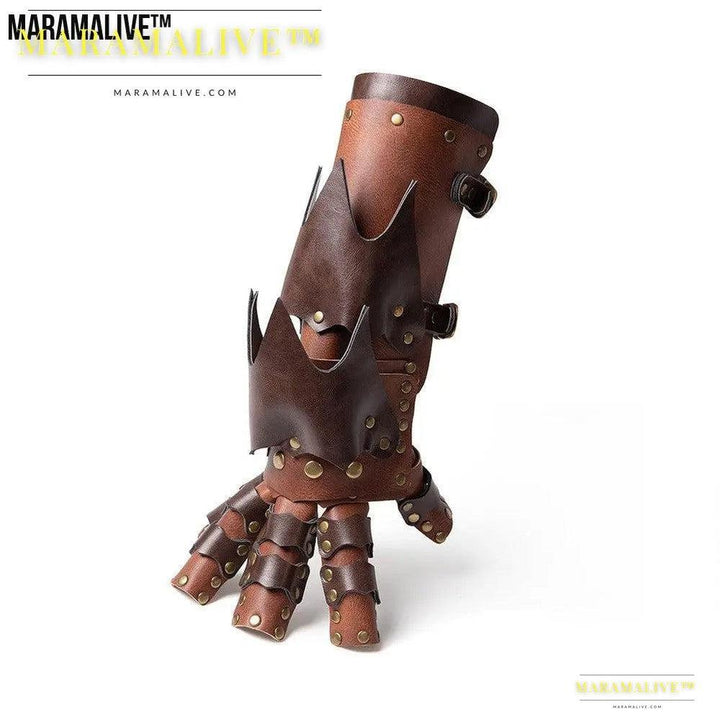 Steampunk Vegan-Friendly PU Leather Arm Cover