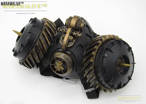 Steampunk gas mask face