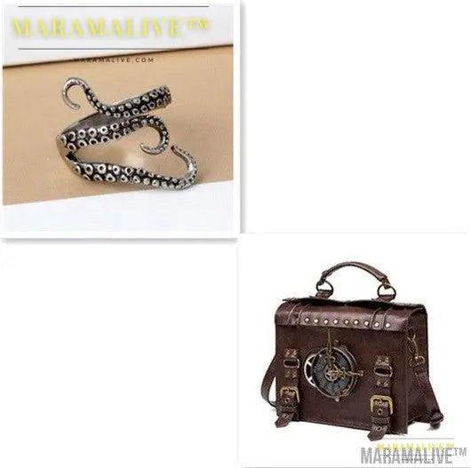 Steampunk industrial retro style shoulder bag For the Steampunk Fan inside you