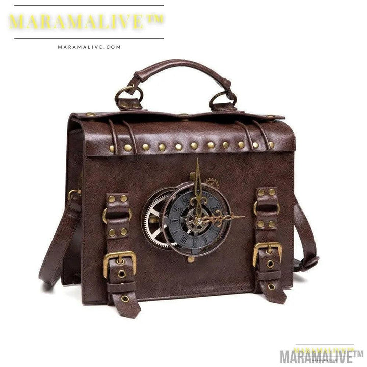 Steampunk industrial retro style shoulder bag For the Steampunk Fan inside you