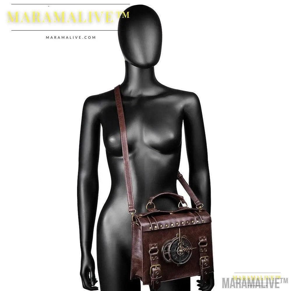 Steampunk industrial retro style shoulder bag For the Steampunk Fan inside you