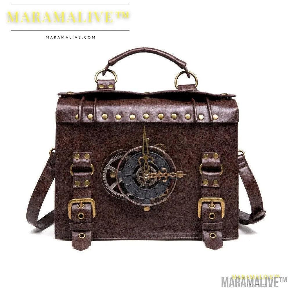 Steampunk industrial retro style shoulder bag For the Steampunk Fan inside you