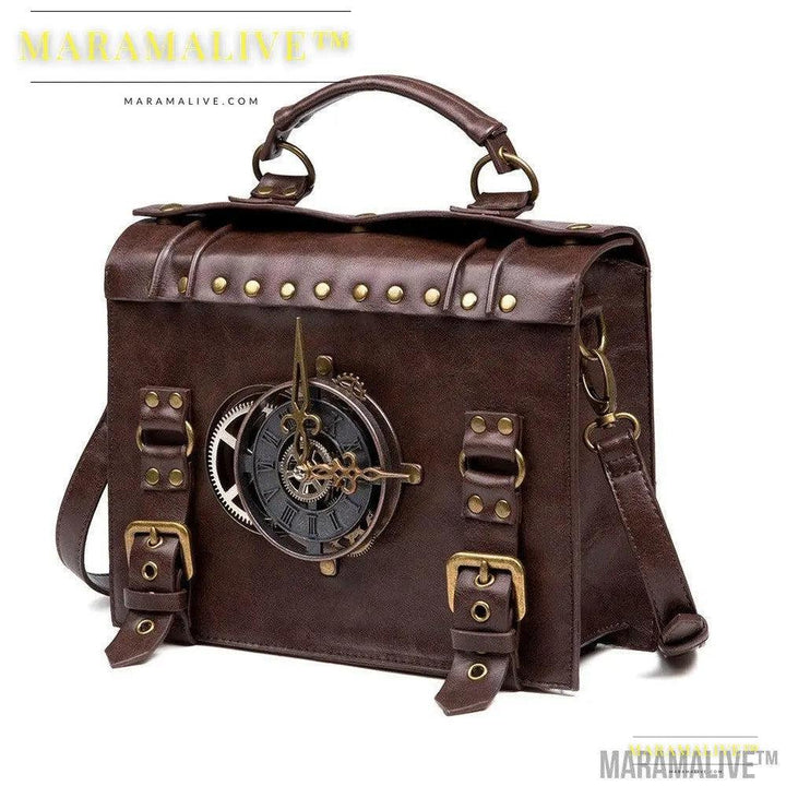 Steampunk industrial retro style shoulder bag For the Steampunk Fan inside you