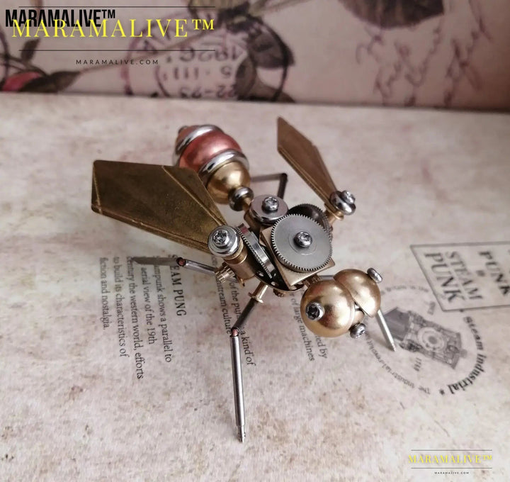 Steampunk metal fly crafts