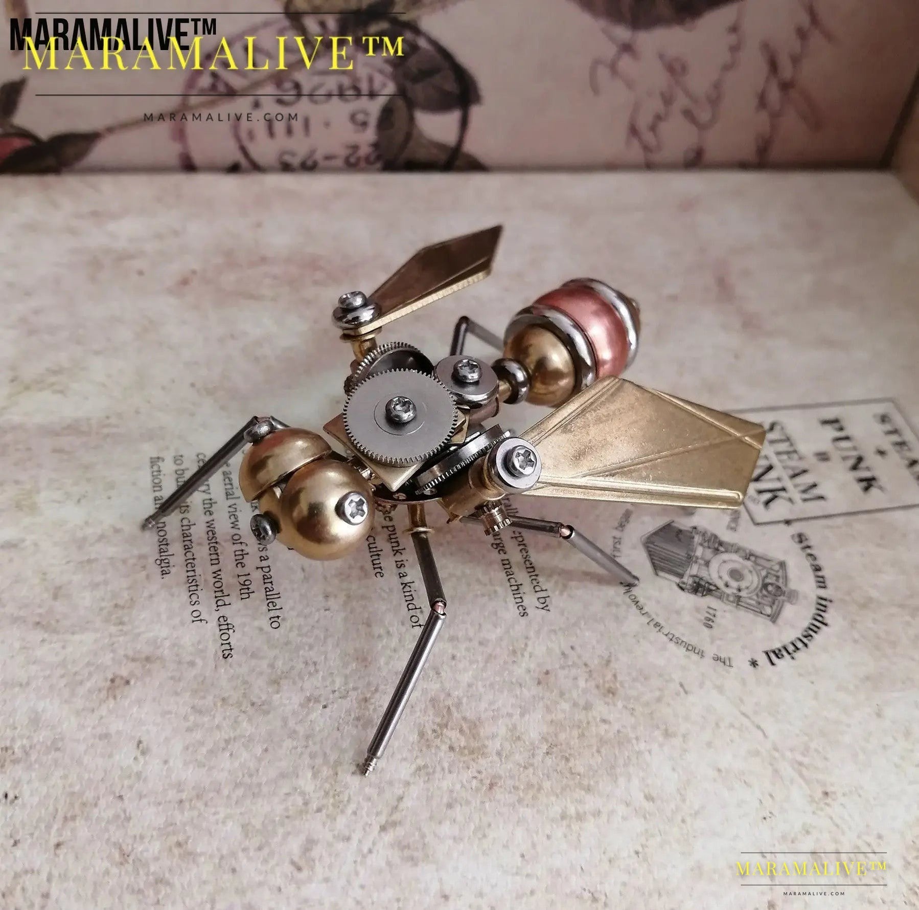 Steampunk metal fly crafts