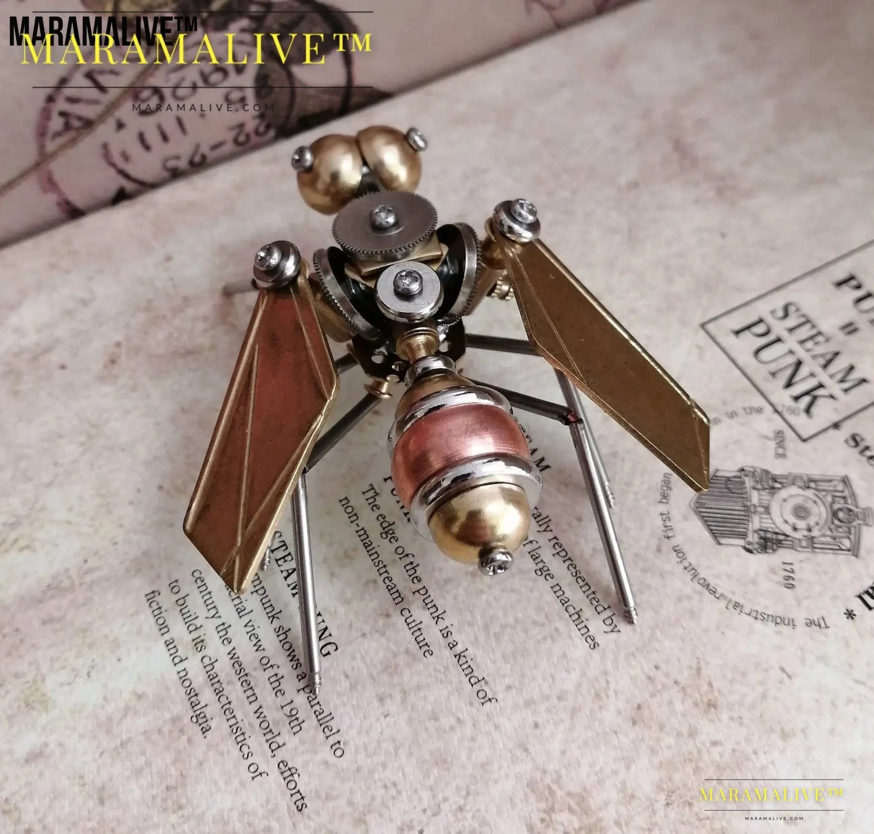 Steampunk metal fly crafts