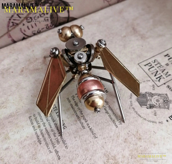 Steampunk metal fly crafts