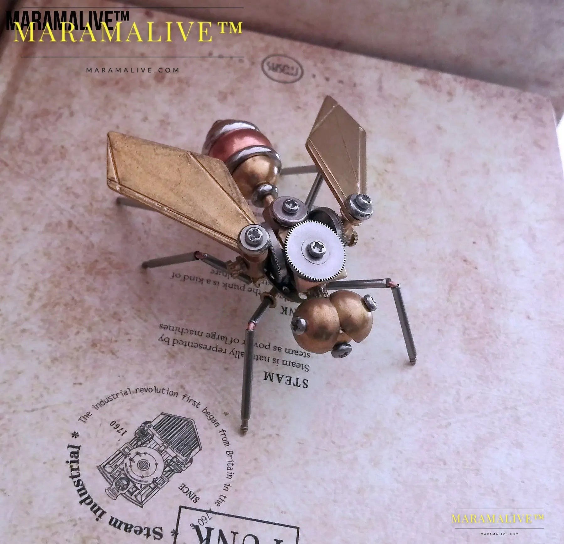 Steampunk metal fly crafts