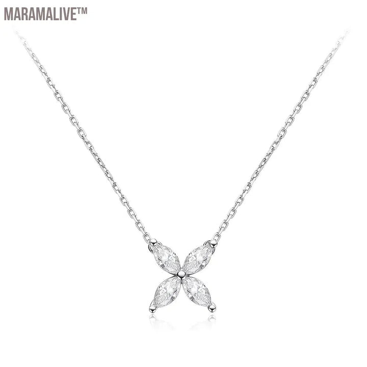 Sterling Silver Moissanite Butterfly Set for Women