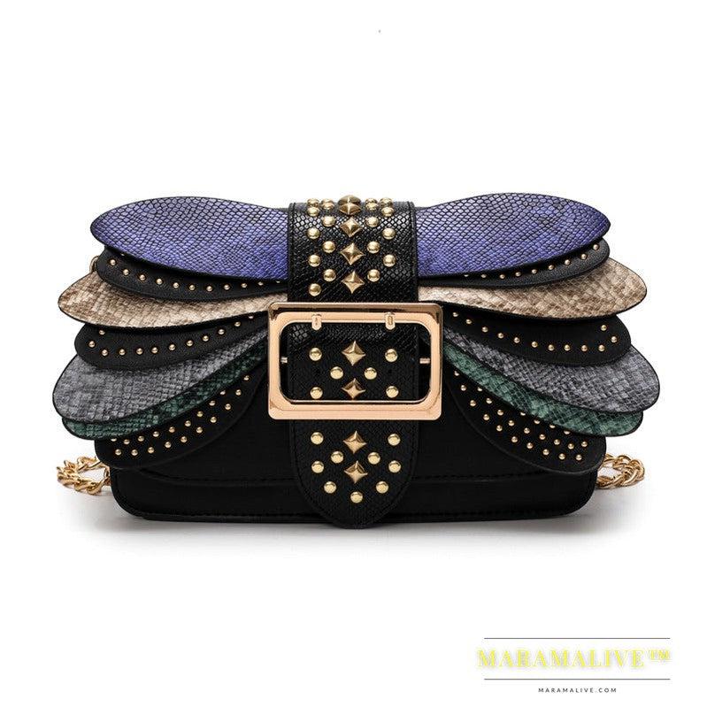 Studded Butterfly Wing Bag Ladies Shoulder Bag