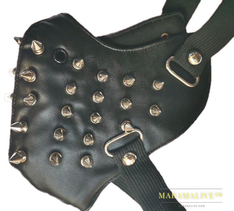 Studded Punk Skull Cycling Mask