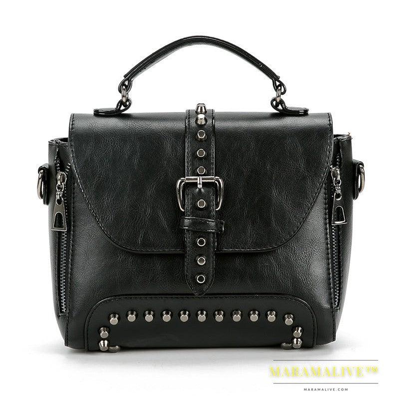 Studded bag female bag messenger bag