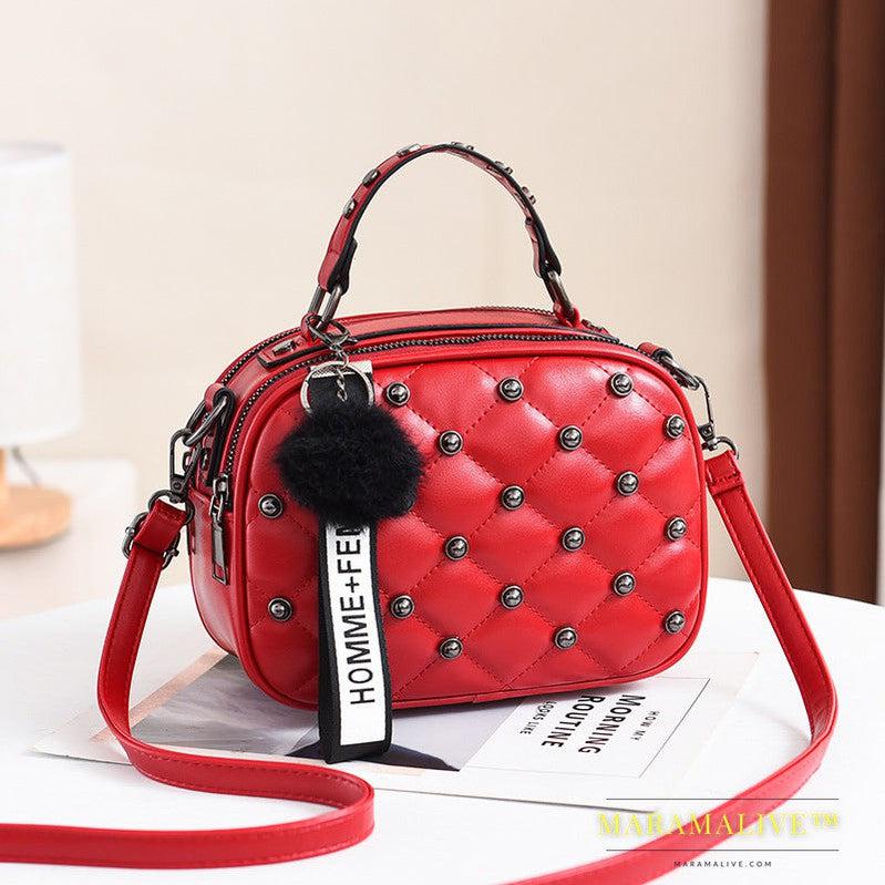 Studded fashion shoulder bag crossbody bag