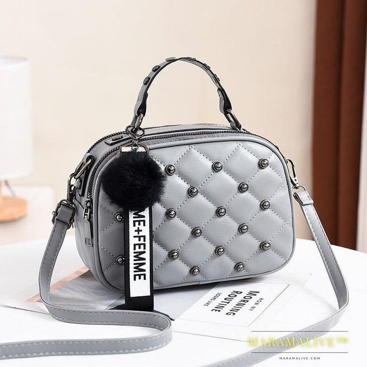 Studded fashion shoulder bag crossbody bag