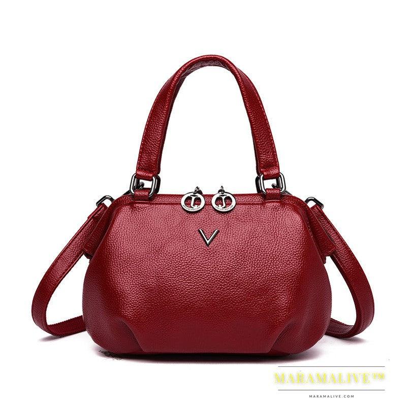 Summer Small Tote Genuine Leather Luxury Handbags Women Bags