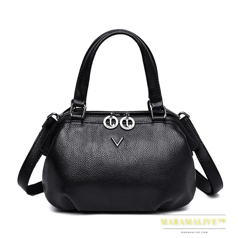 Summer Small Tote Genuine Leather Luxury Handbags Women Bags