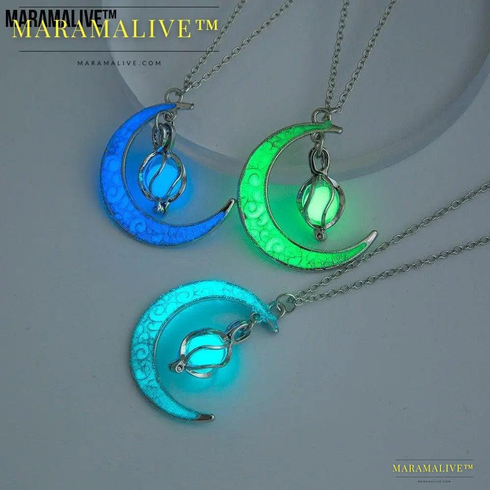 The Halloween Multicoloured Moon Whirlwind Necklace