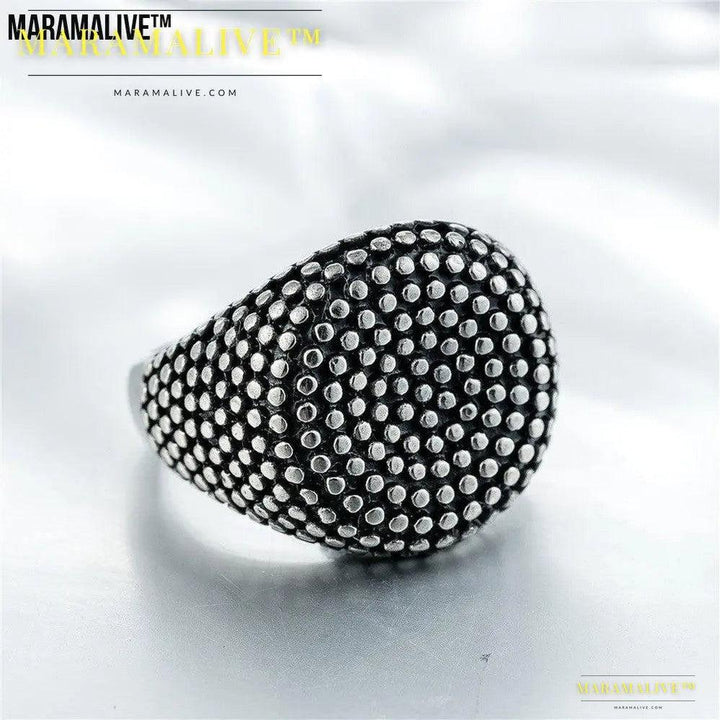 Titanium Punk Biker Men's Club Ring