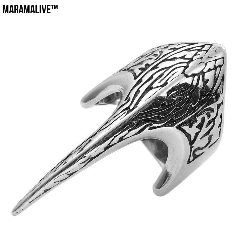 Titanium Steel Animal Beak Vintage Men's Personality Punk Ring