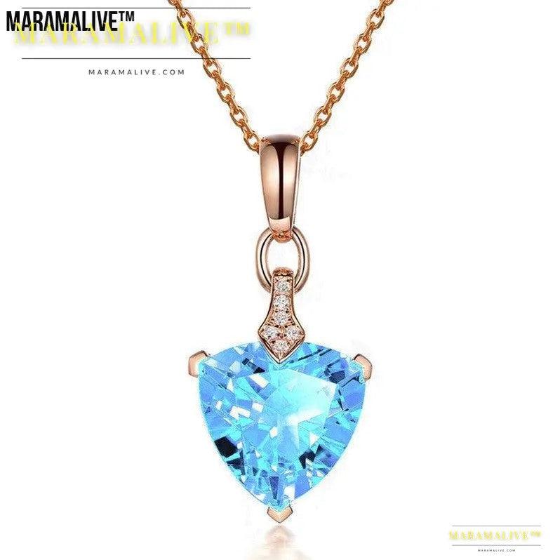 Topaz Triangle Pendant - Europe & America