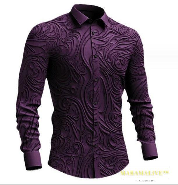 Totem Retro Gothic Outdoor Street Flanging Long Sleeve Shirt