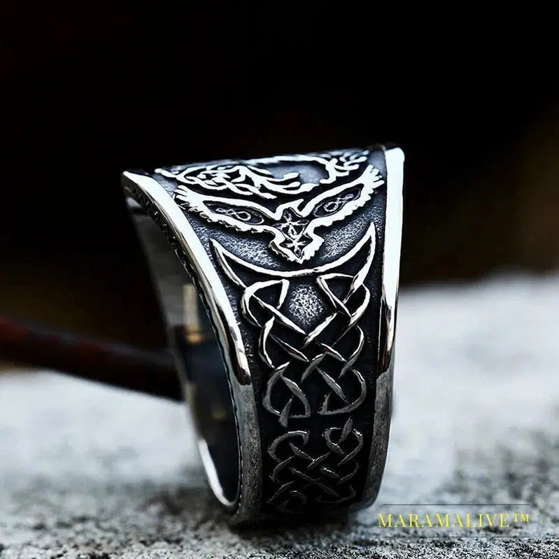 Tree of Life Signet Ring Classic Men Viking Amulet Rings Nordic Jewelry For Men