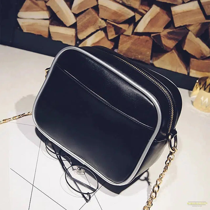 Trendy Camera Shaped Leather Shoulder Cross-Body Handbag - The Perfect Unusual Gift