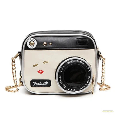 Trendy Camera Shaped Leather Shoulder Cross-Body Handbag - The Perfect Unusual Gift