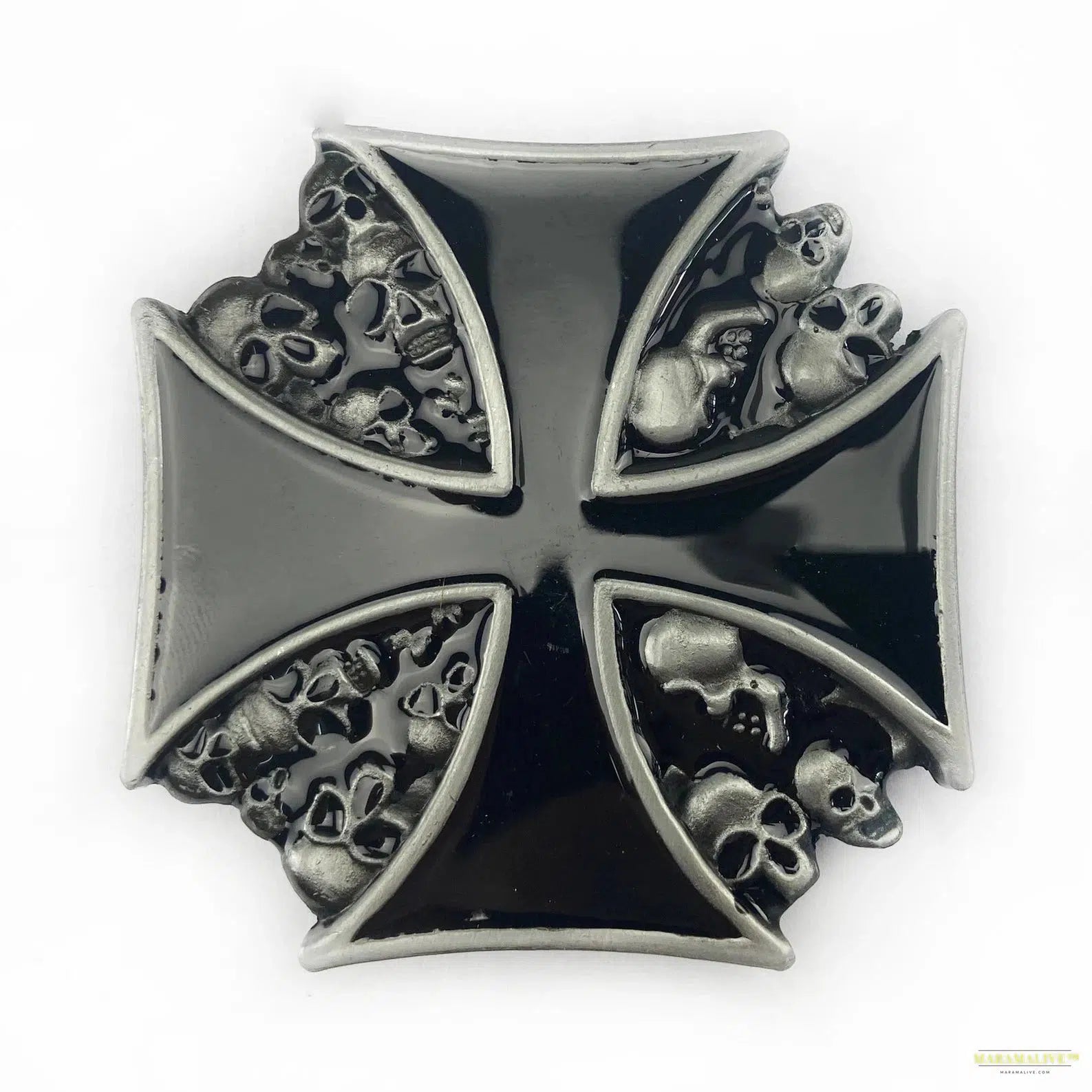 Trendy Crossing Skull: Unique Skeleton Belt Buckle Accessory