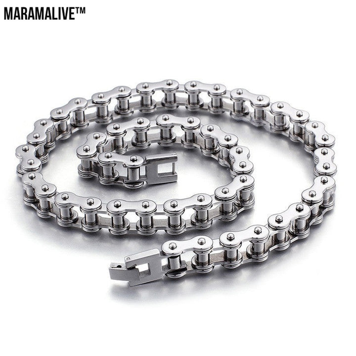 Trendy Men's Titanium Steel Bicycle Chain Jewelry