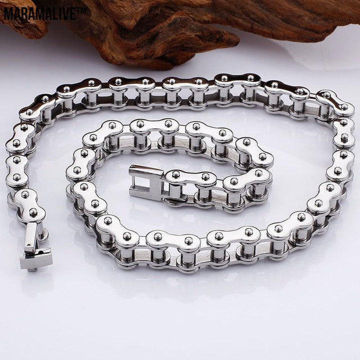 Trendy Men's Titanium Steel Bicycle Chain Jewelry