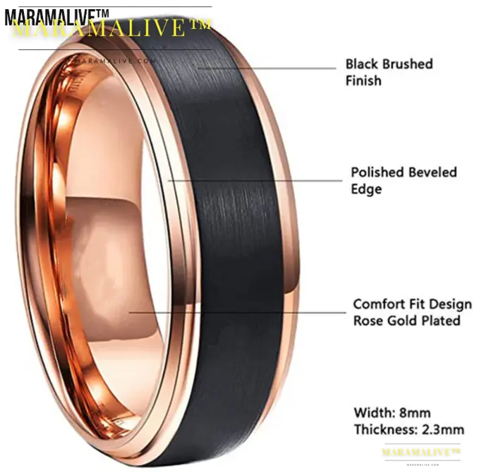 Tungsten Steel Men's Ring