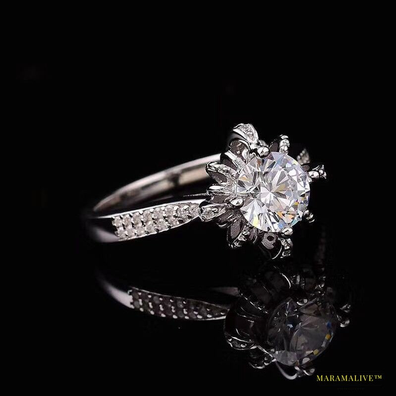 Unique Designer Moissanite Wishing Fountain Ring - A Luxurious Statement of Personality