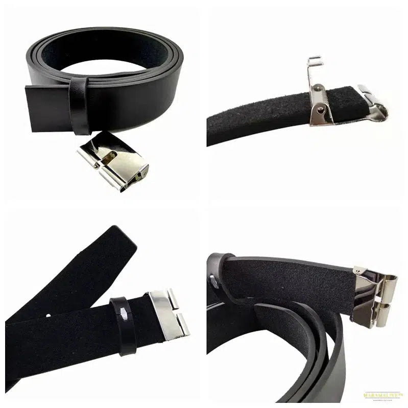 Unique and Trendy Designer Vintage Men's Big Buckle Belt with Knights Templar of Santiago Lion Cross Metal Detailing