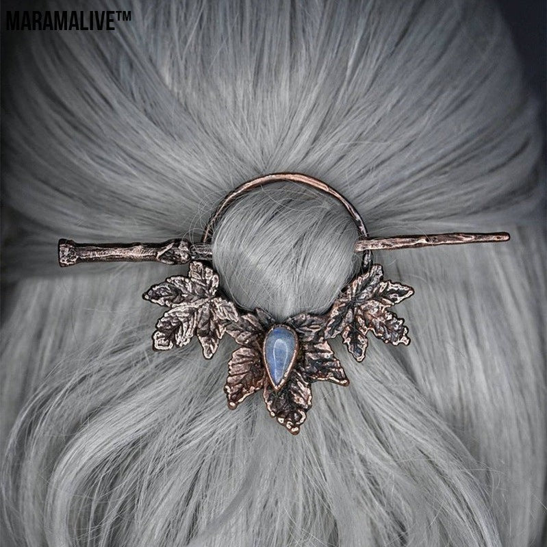 Unusual and creative Women's Hair Pin with Gothic and Vintage Themes