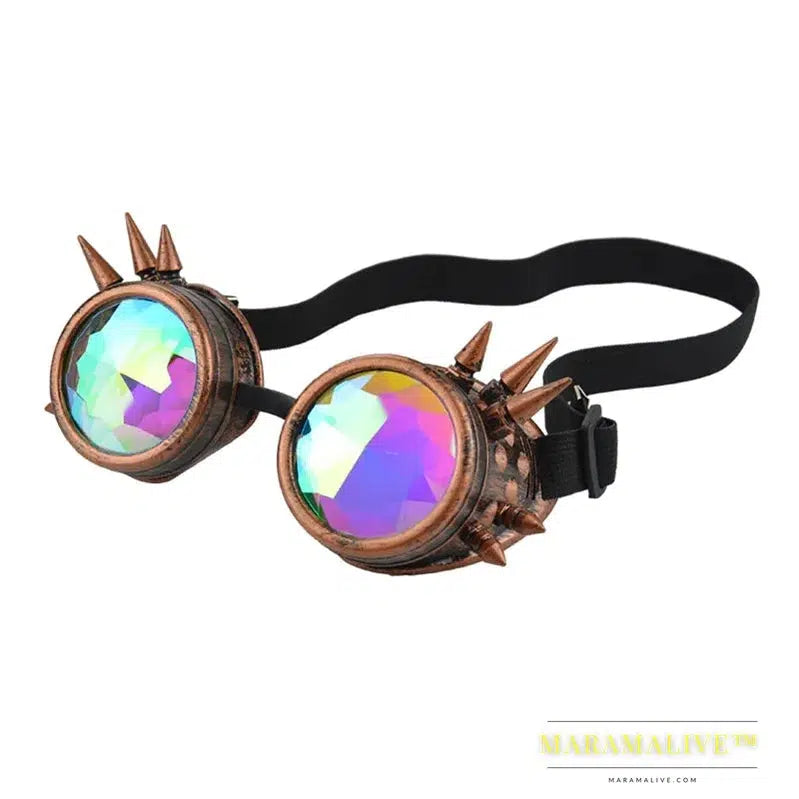 Victorian Gothic Punk Sunglasses Goggles Cosplay Rivet Steampunk Goggles Glasses Welding Punk